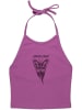 Santa Cruz Weste "Asp Butterfly Front Halter Top" in Lila