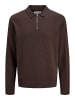Jack & Jones Gestricktes Polo in Mulch 1