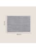 Feandrea Tierdecke Baddi in Taubengrau-Hellgrau - (B)102 x (H)1 x (T)73 cm