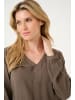 Kaffe Langarm-Bluse Amber Regular fit in Major Brown