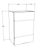 VCM  Küchenschrank B. 40 cm Hängeschrank Küche Fasola in Weiß / Honig-Eiche