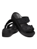 Crocs Brooklyn Buckle Slipper-Sandalen Schwarz