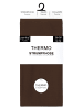 Yenita® 2er Pack Thermostrumpfhosen Strumpfhose gefüttert Thermal in braun