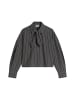 Marc O'Polo DENIM Gestreifte Schluppen-Bluse regular in Dark Grey