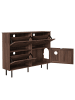 ABRIHOME Schmaler Schuhschrank mit 3 Klappen