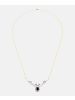Diamant L'éternel Halskette aus 375 Gelbgold mit Diamant mit Saphir Infinity-Design