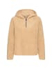 Camel Active Kapuzenpullover aus Teddyfleece in Karamell