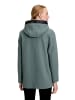 Gil Bret Wolljacke mit Kapuze in graugrün