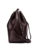 LIEBESKIND BERLIN Monogram Beuteltasche Leder 40 cm in burgundy