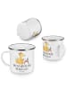 Mr. & Mrs. Panda Haferl Sekretärin Beste mit Spruch in Weiß