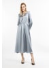 DreiMaster Klassik Damen Midikleid in Graublau