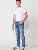 KOROSHI Regular fit stretch jeans. in blau