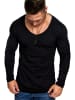 Amaci&Sons Langarmshirt NEWARK in Schwarz