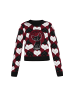 myMo ROCKS Sweater in black burgundy