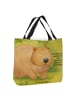 Mr. & Mrs. Panda Tote Bag Wombat Design mit Spruch in Weiß