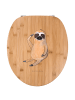 Mr. & Mrs. Panda Holz Toilettensitz Faultier Vogel ohne Spruch in Braun