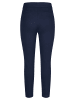 Rabe Schmale Schlupfhose mit dekorativen Reißverschlusstaschen in Blau