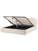 Beliani Doppelbett CAMPAN in Beige - (W) 208 x (H) 94 x (L) 215 cm