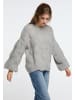 IZIA Damen Strickpullover in Hellgrau