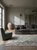 KADIMA DESIGN Teppich Flachgewebe Pflegeleicht HURST Orientalisch Wohnzimmer Floral in Grün