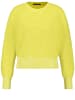 TAIFUN Pullover Langarm Rundhals in Vibrant Lime gemustert