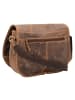 Greenburry Vintage Umhängetasche Leder 30 cm in brown