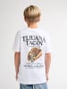 Petrol Industries T-Shirt mit grafischem Rückenprint Taco in Weiß