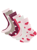 ewers 6er-Set Socken 6er Pack Herzen/Ringel/Streifen in 001-002