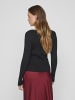 Vila Strickoberteil in Black Beauty
