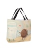 Mr. & Mrs. Panda Tote Bag Milch Keks Design ohne Spruch in Weiß