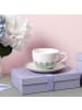 Villeroy & Boch 6er Set Cappuccinotassen mit Untertassen Fleur Couleur in 300 ml in Vert