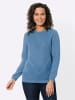 WITT WEIDEN Langarm-Pullover in mittelblau