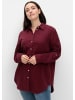 sheego Hemdbluse in weinrot