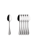 Villeroy & Boch 6er Set Espressolöffel Kreuzband Septfontaines 10,8 cm edelstahl in edelstahl