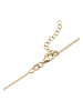 Elli Halskette 925 Sterling Silber Astro, Halbmond in Gold
