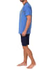 NORMANN Shorty Schlafanzug kurzarm Pyjama - 78166 in blau