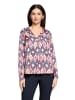 Betty Barclay Schlupfbluse langarm in Pink/Dark Blue