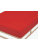 Biberna Spannbetttuch Feinjersey in rot