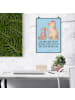Mr. & Mrs. Panda Poster Bär Kind mit Spruch in Blau Pastell