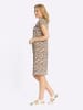 Sieh an! Jerseykleid in champagner-camel-bedruckt