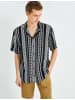 KOTON Shirt in Schwarz Gemustert