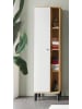 Furn.Design Bad-Hochschrank weiß, Evoke Eiche, Badschrank, 51 x 190 cm