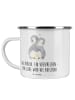 Mr. & Mrs. Panda Camping Emaille Tasse StandeMenschtliche Trauung V... in Weiß