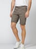 KOROSHI SHORTS MIT SPITZ ZULAUFENDER PASSFORM in oliv