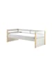 58 aufm Kessel KOJENBETT Karissa 211x77x98 aus Massivholz+MDF in Weiß/natur