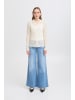 ICHI Langarm-Hemd IXLACEY Slim fit in Cloud Dancer