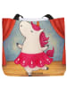 Mr. & Mrs. Panda Tasche Einhorn Ballerina Design ohne Spruch in Weiß