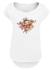F4NT4STIC Long Cut T-Shirt Betty Boop Lil Angel Tattoo in weiß