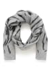 Kaffe Tuch KAiduna in Grey W. Black Stripes