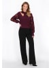 faina Women Sweater in burgundy